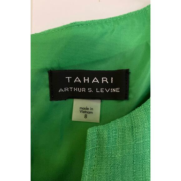 Tahari ASL Sheath Dress - Size 8 - Green - Excellent Used Condition (EUC) - Picture 2 of 3